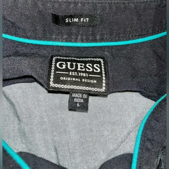 Guess Mens Escot Floral Shirt - Picture 2 of 3